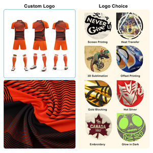 Maillots de football personnalisés pour hommes avec logo d'équipe, impression numérique, ensembles de maillots d'entraînement, chemises à manches courtes, uniforme d'équipe, vêtements de sport - Product Image 2