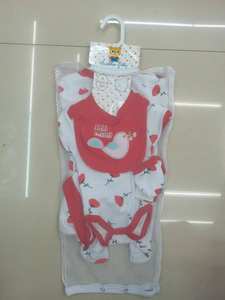 Baju Tidur Bayi Lengan Panjang Motif Lucu Katun Lima Potong ODM Musim Semi Musim Panas untuk Bayi Baru Lahir - Product Image 6