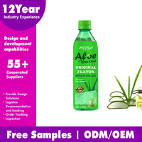 Boisson aux fruits tropicaux aromatisée à l'aloe vera, purée de l'aloe vera, faible en gras, boisson saine, bouteille de 500 ml, boisson naturelle à la pulpe d'aloe vera, rafraîchissement quotidien