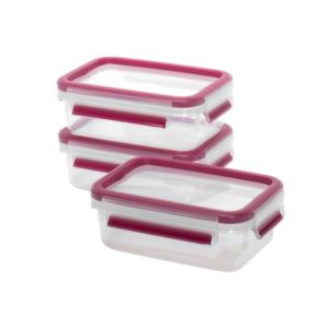 EMSA Frischhaltedose Clip & Close 0,55l 3er Set himbeer - Product Image 1