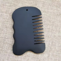 Grattoir de massage facial et dorsal en obsidienne noire naturelle Gua Sha pour la beauté et l'amincissement, par SPA Health Care, planche de raclage en pierre Bian
