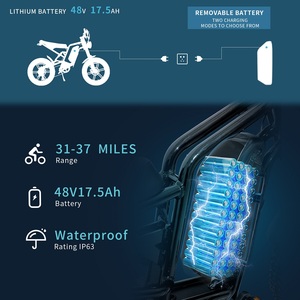 En stock aux États-Unis, vélo électrique à double amortisseur <span class=keywords><strong>1200W</strong></span>, 7 vitesses réglables, vélo tout-terrain électrique avec écran LCD intelligent - Product Image 2