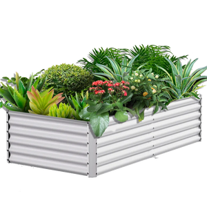 Manufacturer Metal Raised Garden Bed Galvanized Planter Box for Vegetables and Flowers