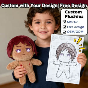 Poupées personnalisées sombres et vibrantes, poupées nues, figurines de dessins animés, poupées en peluche à peau foncée, poupées en peluche rembourrées - Product Image 1