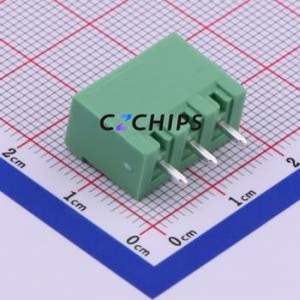 1755529 Plug-in Terminal Block Through hole Component (THT),P=5mm Connector Board-to-Board / Socket - Closed 1x3P 5mm Green - Product Image 2