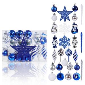 Palline di Natale Bianche Festive Personalizzabili - 100 Pezzi Ornamenti Natalizi Appesi per Anniversari, Matrimoni e Decorazioni Domestiche - Product Image 1