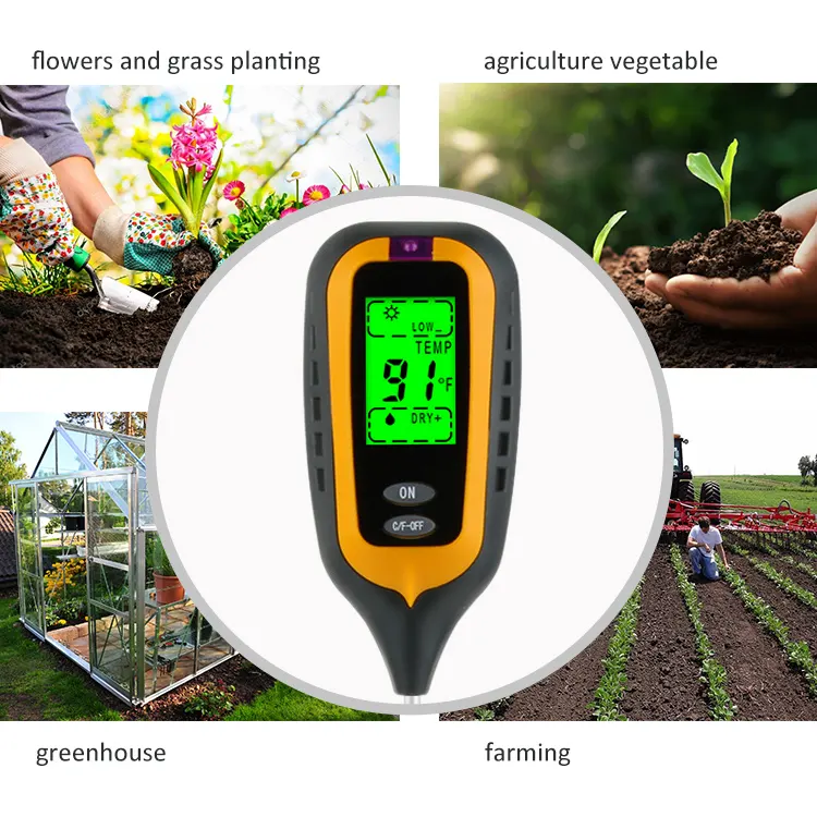4 1デジタル土壌水分計ワイヤレス土壌温度計で農業用