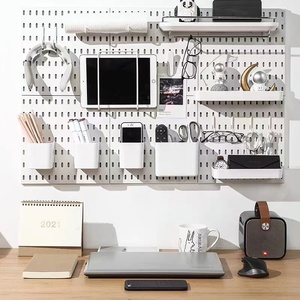 Étagère murale multifonctionnelle en plastique pour organiser et gagner de la place, idéale pour les bijoux, le <span class=keywords><strong>garage</strong></span>, la cuisine, le salon, la salle de bain, le bureau - Product Image 1