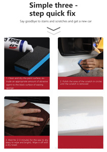 Kit de cire de peinture de voiture, dissolvant de rayures de voiture 80G composé de réparation de rayures de carrosserie - Product Image 4