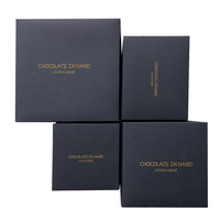 Boîte cadeau créative blanche, noire et chocolat, avec insert en papier à 9, 12, 16 ou 25 compartiments, boîte coulissante pliable pour l'emballage alimentaire