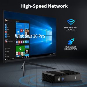 คอมพิวเตอร์ตั้งโต๊ะอุตสาหกรรมขนาดเล็กแบบไร้พัดลม รุ่น Core I5-4200U ระบบปฏิบัติการ <span class=keywords><strong>Windows</strong></span> <span class=keywords><strong>10</strong></span> Pro แรม 16GB  SSD 512GB  2 พอร์ต NIC และ 2 พอร์ต COM - Product Image 4