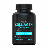 Capsules de collagène complexe OEM ODM, types I, II, III, V, X, complément alimentaire pour la beauté de la peau, des cheveux, des ongles et des articulations