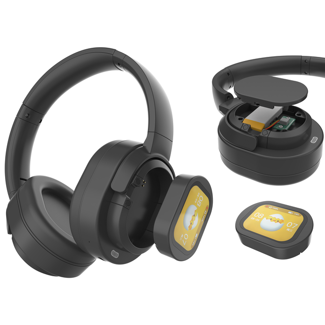 Hybrid ANC Wireless Headphones Smart Touch Screen Active Noise Cancelling LED Battery Indicator Super Sound Quality Sports
