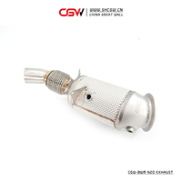 ध्वनि प्रदर्शन हेडर डाउनपाइप 2.0 टी के लिए ध्वनि प्रदर्शन हेडर डाउनपाइप निकास मफलर