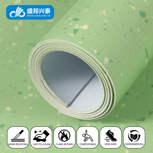 Revêtement <span class=keywords><strong>de</strong></span> sol en <span class=keywords><strong>vinyle</strong></span> hétérogène PVC commercial moderne antidérapant et imperméable <span class=keywords><strong>de</strong></span> 2 mm/3 mm pour les écoles, les hôpitaux et les cuisines - Product Image 1