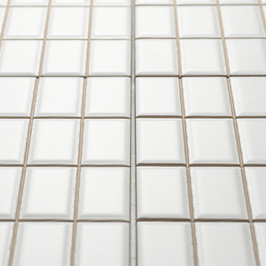 Piastrelle bianche opache 20x20 pretagliate 2,5x5 pollici, mosaico per pareti e pavimenti - Product Image 5