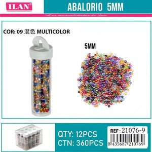 Perline Multicolore Ilan Abalorio 5mm per Creazione di Gioielli - Product Image 1