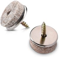 Boulon à vis pour pied de meuble en feutre, coulissant, idéal pour Table en bois, 28mm