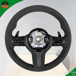 Volante Deportivo Personalizado de Cuero Blanco <span class=keywords><strong>M</strong></span> Sports para <span class=keywords><strong>BMW</strong></span> F10 F20 F30 F34 E60 E90 E92 F15 F32 E82 340i - Product Image 2
