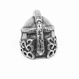 yunnique Pendentif unisexe en acier inoxydable, motif casque de guerrier et masque, pour accessoires de bijoux DIY - Product Image 1
