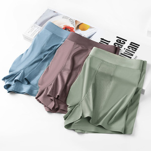 <span class=keywords><strong>Calzoncillos</strong></span> bóxer de seda helada para <span class=keywords><strong>hombre</strong></span>, transpirables, sin costuras, antibacterianos, que absorben la humedad, elásticos, tallas grandes, venta al por mayor - Product Image 3