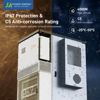 Armoire de batterie solaire extérieure JApower 100kW 273kWh tout-en-un refroidie par air avec onduleur hybride Solis pour des coûts d'énergie réduits
