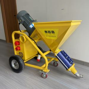 Machine de pulvérisation de peinture ignifuge haute puissance 30m <span class=keywords><strong>mastic</strong></span> de gypse et moteur de revêtement de mortier de ciment comme composant de base - Product Image 4