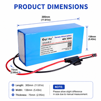 Paket Baterai 48V 30Ah 40Ah 50Ah 13S6P 7P 8P NMC Lithium untuk Kursi Roda Listrik AGV Skuter Mobilitas Sepeda Listrik Tricycle