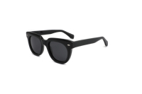 LBAshades 882224 Lunettes de soleil rondes classiques rétro en acétate de haute qualité pour femmes et hommes, logo personnalisé, verres polarisés de créateur