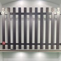 Panneaux de clôture en aluminium à lamelles verticales thermolaquées - Écologiques, imperméables, pour jardin et piscine, type Australie avec modélisation 3D