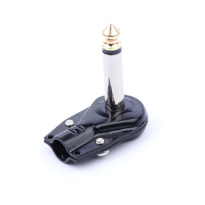 6.35mm Audio Plug Single Channel Microphone Connector Zinc Alloy Plug In <b>Adapter</b> For Audio Equipment - Product Image 2