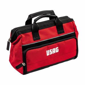 Bolsa de Herramientas Usag, 310x140x220 mm, Roja, con Múltiples Compartimentos y Asa Superior - Product Image 1