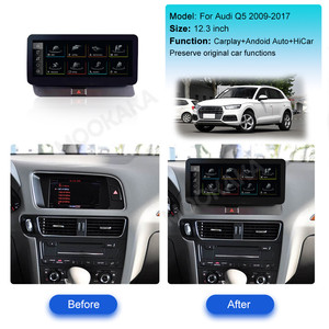 Mookaka 12.3 "đài phát thanh xe cho Audi Q5 2009 2017 đa phương tiện Stereo Player GPS navigation không dây Carplay tự động màn hình cảm ứng - Product Image 2