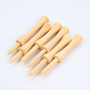 Tees de golf en bambou 70 mm, tees en fibre de bois pour la pratique et l'entraînement de golf, haute qualité, prix direct usine - Product Image 1