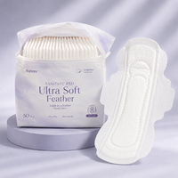 Serviettes hygiéniques féminines de qualité supérieure OEM ODM, super absorbantes, antibactériennes, aux herbes de Taïwan, protection nocturne, peau sensible