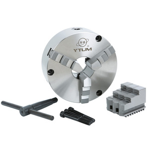 Ytum Three Jaw Chuck K21 125mm Self Centering <b>Lathe</b> Chuck With <b>Tool</b> And Spare Jaws - Product Image 1