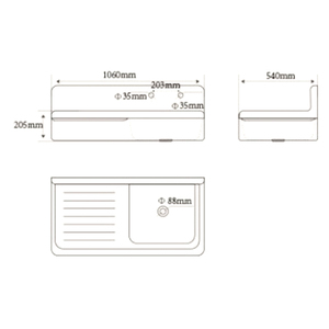 Évier de cuisine rectangulaire mural en fonte de 42 pouces, personnalisé, à tablier, à cuve unique, style ferme, de haute qualité, Buterfleoge - Product Image 6