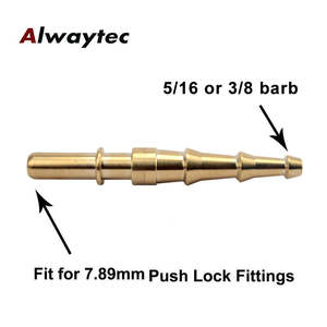 Conector de lengüeta Pushlock de 3/8 "a conector de manguera de combustible de 7,89mm Puerto 1/8-27 NPT Adaptador de ajuste en T de presión de combustible de línea de combustible de 3/8" - Product Image 6