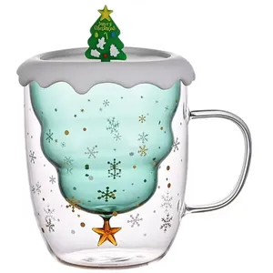 Ide produk baru 201-300ml Mug sublimasi gelas keramik cangkir kopi untuk Natal