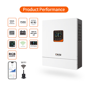 EKIS Onduleur <span class=keywords><strong>hybride</strong></span> de puissance <span class=keywords><strong>rechargeable</strong></span> 5kva onduleur solaire domestique mural - Product Image 6