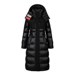 Abrigos de Plumón de Invierno con Logotipo Personalizado OEM ODM, Abrigos Largos Acolchados, Chaquetas de Plumón Brillantes para <span class=keywords><strong>Mujer</strong></span> - Product Image 1