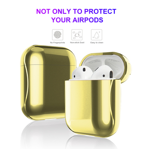 Étui pour écouteurs Mirror <span class=keywords><strong>Pro</strong></span> pour <span class=keywords><strong>iPhone</strong></span> <span class=keywords><strong>11</strong></span>, logo personnalisé, coque rigide en PC plaqué or, étui pour casque sans fil, 1/2 étuis - Product Image 6