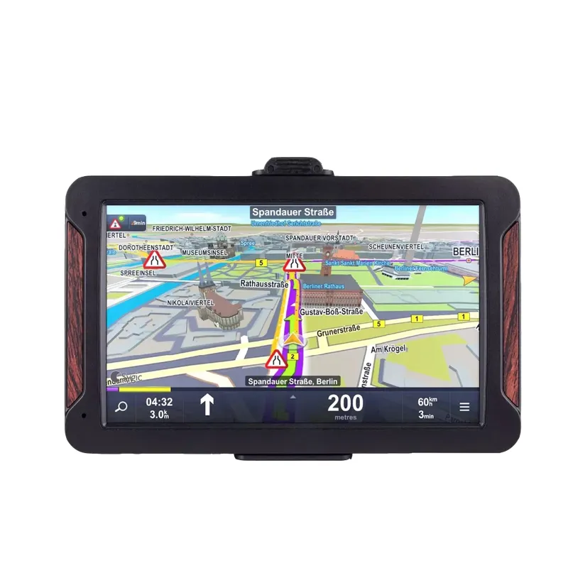 شاشة سعوية محمولة 7 بوصة DDR3 256M 8GB 800*480 OS Wince FM MP3 MP4 Player truck GPS navigation Map Free with Sunshade