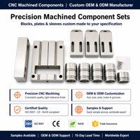 Composants d'outillage usinés CNC OEM, kit de pièces métalliques sur mesure, plaques rainurées et manchons pour usage industriel