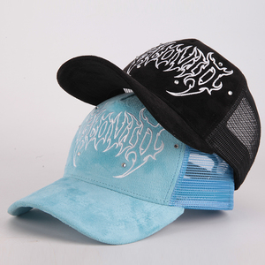 Mũ Trucker Nhung Thêu Logo 3d 5 Tấm Chất Lượng Cao Tùy Chỉnh Lưới Tùy Chỉnh - Product Image 3