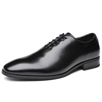 Chaussures habillées en cuir décontractées pour hommes, bout carré, amorti doux, antidérapantes, respirantes, légères, résistantes à l'usure, pour le bureau, automne