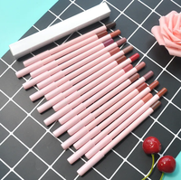 Ensemble de rouges à lèvres imperméables avec logo personnalisé, marque privée, fini mat, gloss et crayon à lèvres