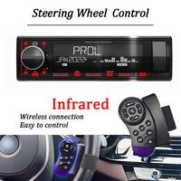 Reproductor de MP3 de audio estéreo con radio de coche de un solo DIN con cargador de coche BT manos libres FM Dual USB TF AUX EQ