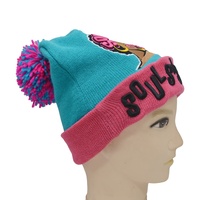 Bonnet en tricot unisexe à carreaux avec broderie 3D, idéal pour l'automne et l'hiver, personnalisable avec logo – Vente en gros
