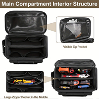 Kit d'outils de travail du bois électricien noir de vente chaude sac de rangement sac à outils